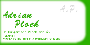 adrian ploch business card